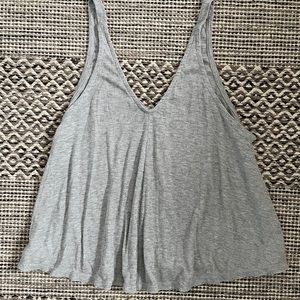 Free People Flowy Grey Tank